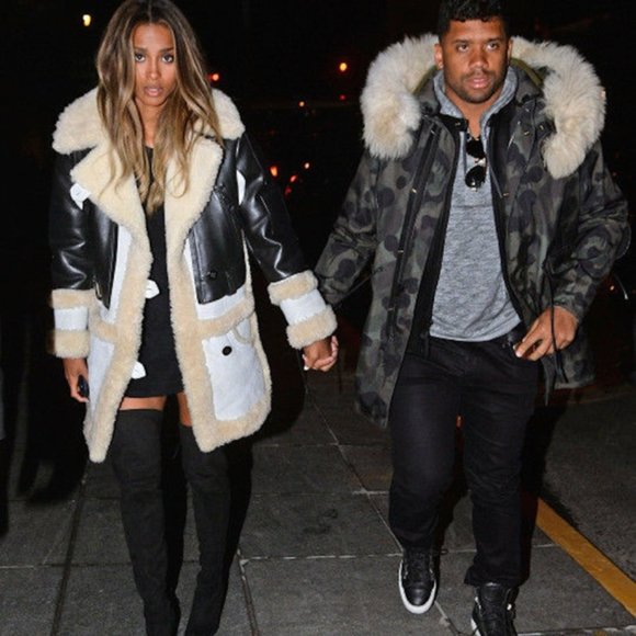 Coach Biker Sheepskin & Leather Coat Black Natural Made in Italy - Picture 5 of 16